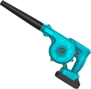 BZBZB Souffleur de Feuilles et aspirateur/souffleur électrique 21 V Lithium 2 en 1 Souffleurs de Jardin 18 000 TR/Min avec 21 V