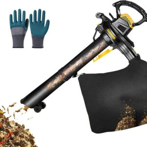 Générique Sauflandes de Jardin, déchiqueteurs et aspirateurs - souffleur avec 6 Vitesses, Sac de Collecte de 40 litres, Vide de Jardin 3 en 1