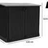 Keter Store it Out Midi noir - Armoire à outils pour le jardin - 132x71.5x113.5 cm – Image 2