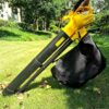 KIUYTQQ Souffleur, aspirateur et broyeur de Feuilles électrique 3000 W, électrique 3 en 1, Vitesse Variable, avec Grand Sac de Collecte d'une capacité de 35 L, 30 m