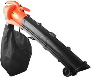 Souffleur de Feuilles électrique Pratique 3 en 1 - Souffleur et aspirateur de Jardin - Aspirateur et broyeur léger, Sac de Collecte de 35 L (Taille : Fil de 10 m) TDF