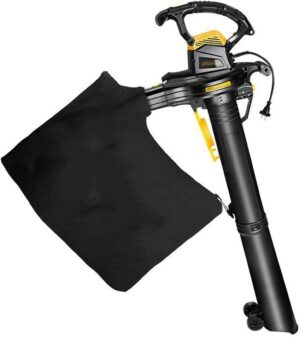 Souffleur Feuilles, aspirateur 3800 W, broyeur Jardin avec 6 Vitesses Variables, aspirateur et broyeur Jardin 3 en 1, Sac Collecte 40 L, Jardins, pelouses, Feuilles et Neige