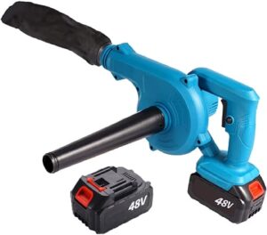 Souffleurs Petit souffleur et aspirateur à Feuilles, souffleur/aspirateur à Feuilles sans Fil 2 en 1, souffleur à Feuilles électrique, avec 2 pièces alimentées